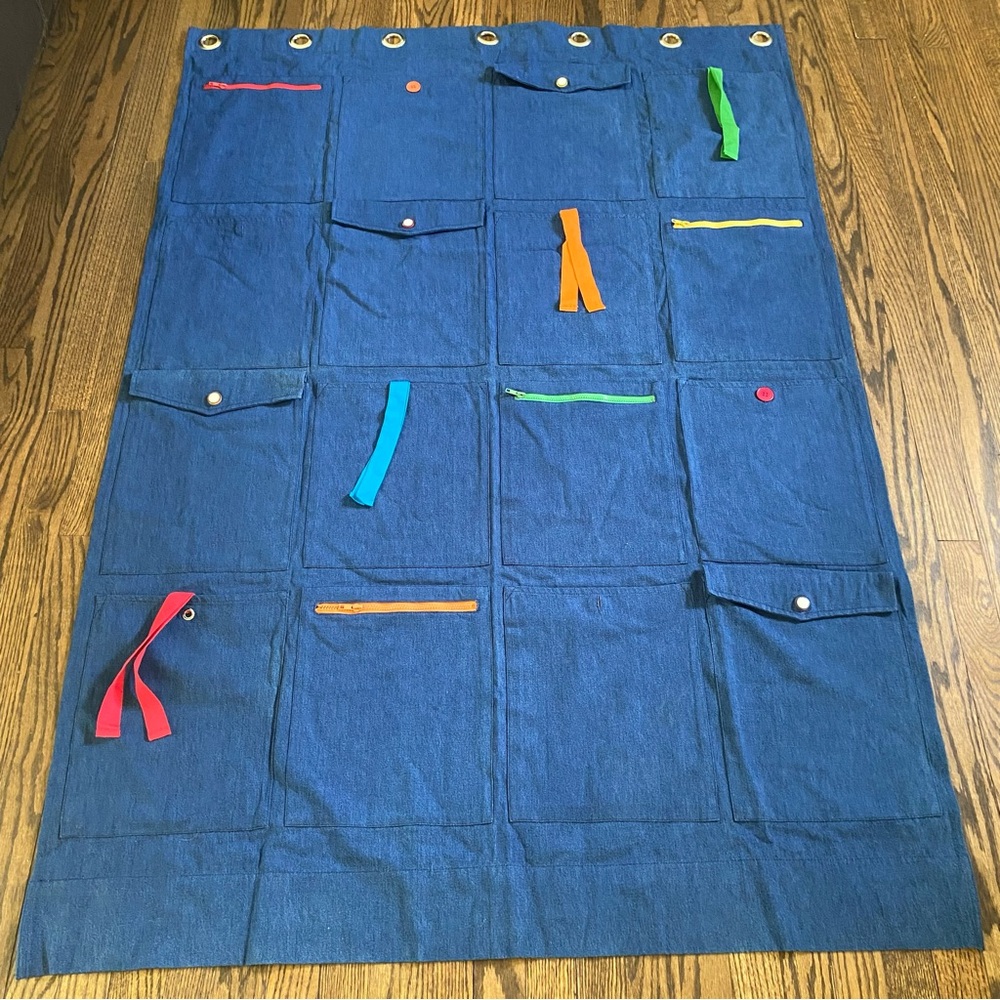 Pottery Barn Storage Pocket Curtain (one pane)